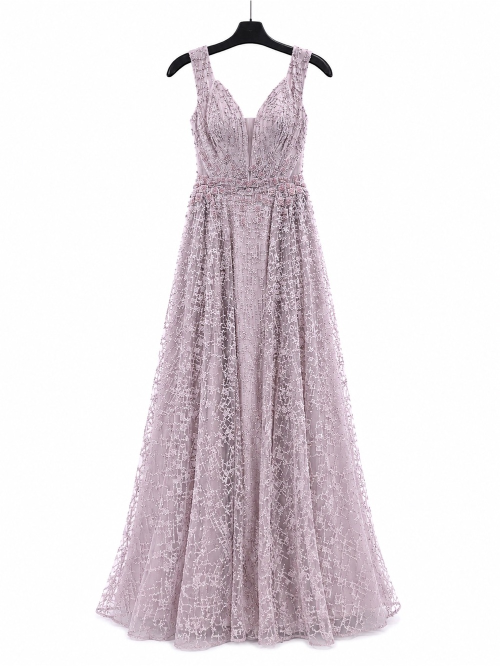 Catwalk 30129 Lavender Beaded Evening Dress